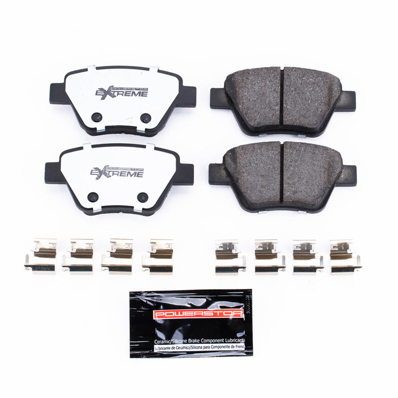 Power Stop 10-13 Audi A3 Rear Z26 Extreme Street Brake Pads w/Hardware Brake Pads - Performance PowerStop