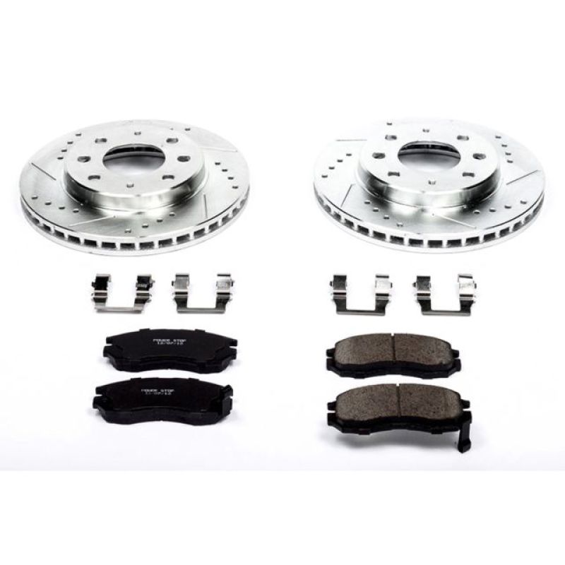 Power Stop 93-95 Eagle Summit Front Z23 Evolution Sport Brake Kit Brake Kits - Performance D&S PowerStop
