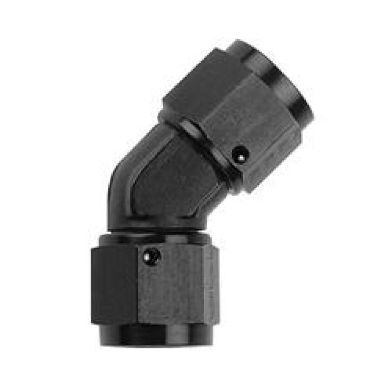 Fragola -10AN x 45 Degree Female Coupler - Black Fittings Fragola