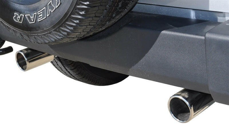 Corsa 2007-2011 Jeep Wrangler 3.8L/12-14 Wrangler 3.6L Polished Sport Axle-Back Exhaust Axle Back CORSA Performance
