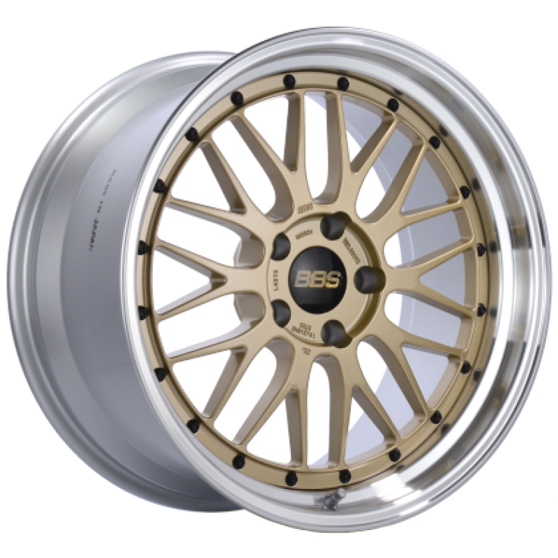 BBS LM 18x9.5 5x114.3 ET38 Gold Center Diamond Cut Lip Wheel -82mm PFS Req (S/O No Cancel) Wheels - Forged BBS