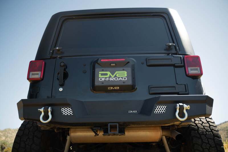 DV8 Offroad 07-18 Jeep Wrangler JK Spare Tire Delete Brackets DV8 Offroad