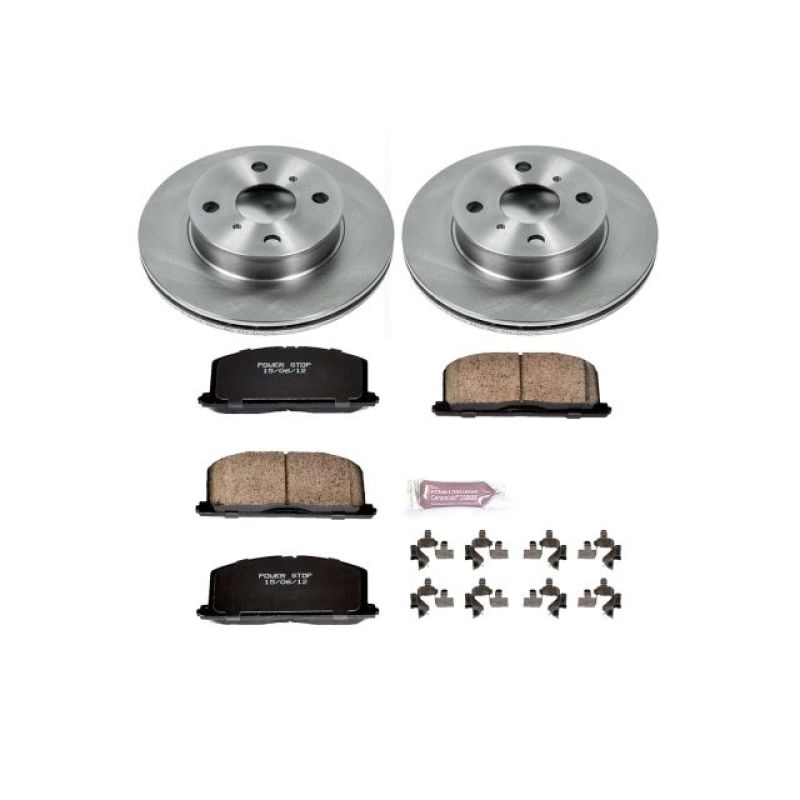 Power Stop 90-92 Geo Prizm Front Autospecialty Brake Kit Brake Kits - OE PowerStop