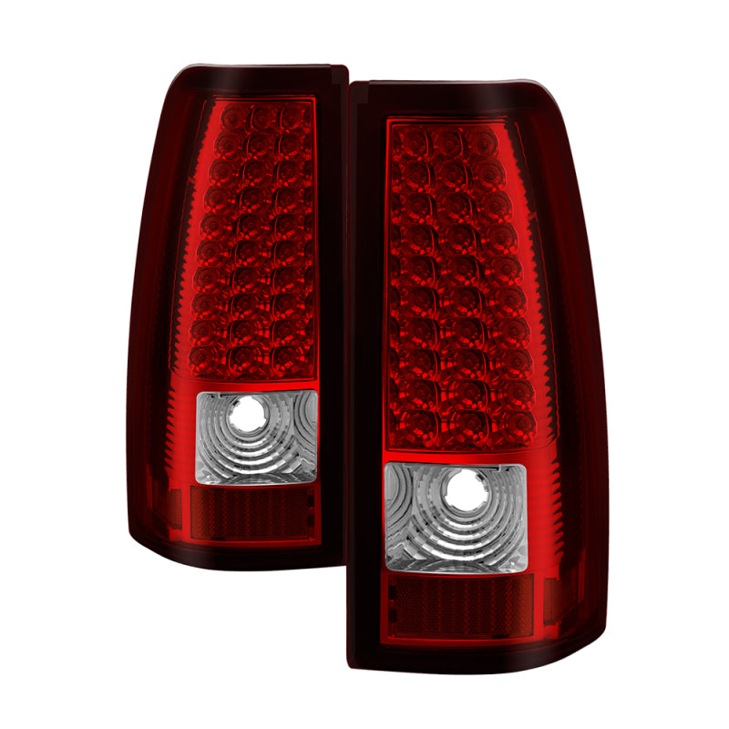 xTune Chevy Silverado 1500/2500/3500 03-06 LED Tail Lights Red Clear ALT-ON-CS03-LED-RC Tail Lights SPYDER