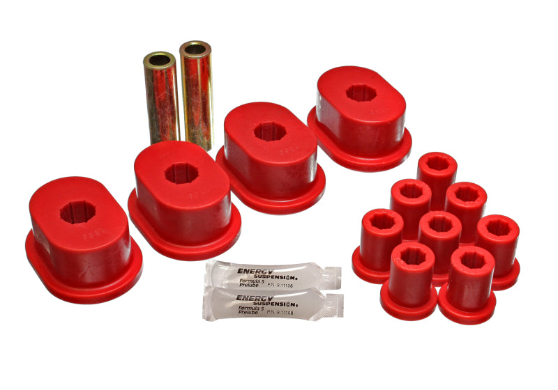 Energy Suspension 73-79 B-Body (Charger/Coronet/Satellite/GTX) Red Rear Leaf Spring Bushing Set Bushing Kits Energy Suspension