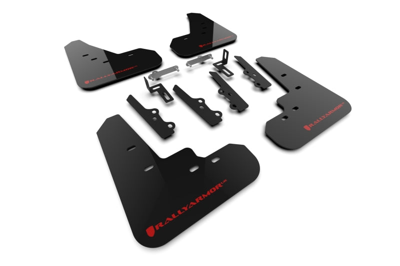 Rally Armor 2025+ Kia K4 Black Mud Flap Red Logo Mud Flaps Rally Armor