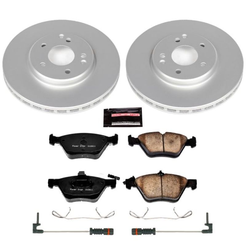 Power Stop 98-02 Mercedes-Benz CLK320 Front Z23 Evolution Sport Coated Brake Kit Brake Kits - Performance D&S PowerStop