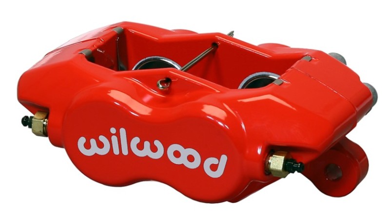 Wilwood Caliper-Forged Dynalite-Red 1.62in Pistons .81in Disc Brake Calipers - Perf Wilwood