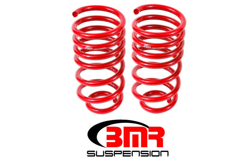 BMR 10-15 5th Gen Camaro V8 Rear Lowering Springs - Red Lowering Springs BMR Suspension