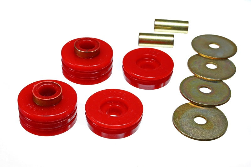 Energy Suspension 66-77 Ford Bronco 4WD Red Transmission Mount Set Bushing Kits Energy Suspension