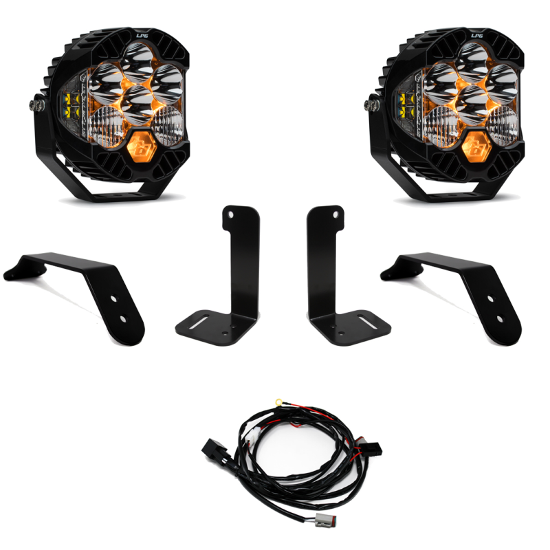 Baja Designs 2018+ Jeep JL/JT Dual LP6 Auxiliary Light Kit Light Bars & Cubes Baja Designs