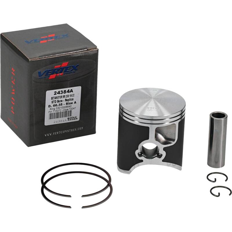 Vertex Piston 18-24 Beta RR 2T 250 250cc Cast Replica Piston Kit Piston Sets - Powersports Vertex Pistons