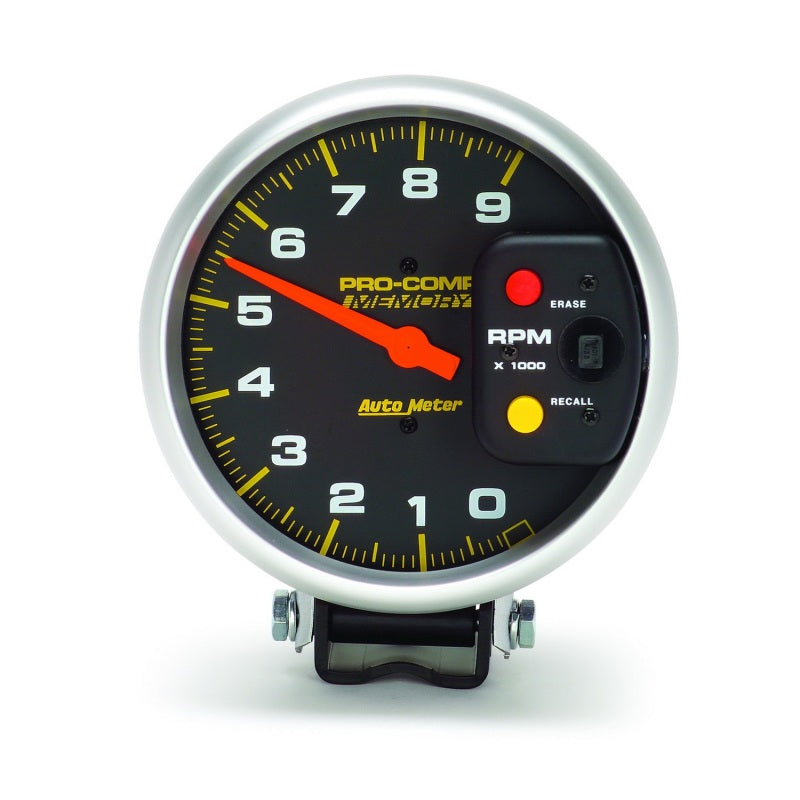 Autometer Pro-Comp 5in / 0-9K RPM / Pedestal w/Peak Memory Tachometer Gauges AutoMeter