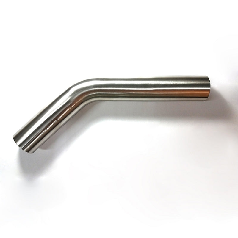 Stainless Bros 2.50in Diameter 1.5D / 3.75in CLR 45 Degree Bend 5in leg/8in leg Mandrel Bend Steel Tubing Stainless Bros