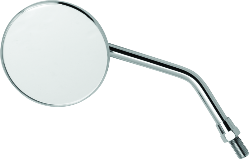 BikeMaster 3in Adjustable Round Mirror 10mm - Each - Chrome Side Mirrors BikeMaster