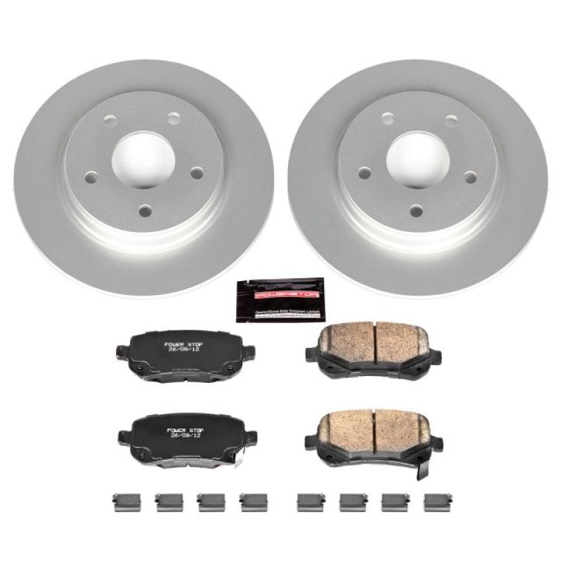 Power Stop 08-12 Chrysler Town & Country Rear Z17 Evolution Geomet Coated Brake Kit Brake Kits - Performance Blank PowerStop