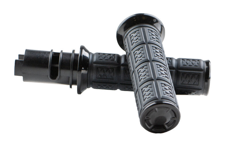 Kuryakyn Enygma Grips Throttle-By-Wire Black Grips Kuryakyn