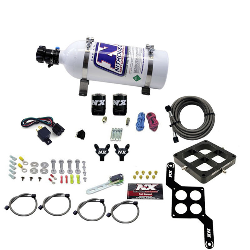 Nitrous Express Dominator Billet Crossbar Stage 6 Nitrous Kit (50-300HP) w/5lb Bottle Nitrous Systems Nitrous Express