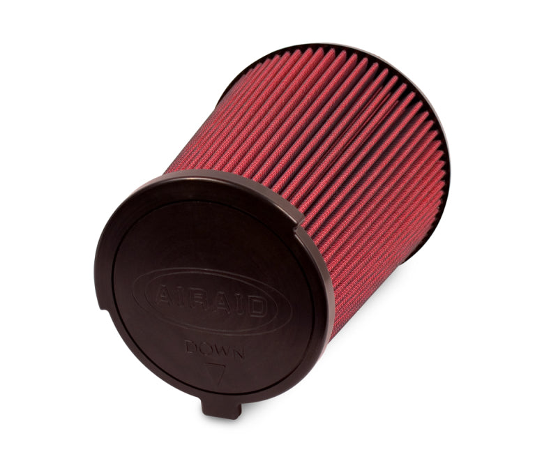 Airaid 10-14 Ford Mustang Shelby 5.4L Supercharged Direct Replacement Filter - Oiled / Red Media Air Filters - Direct Fit Airaid