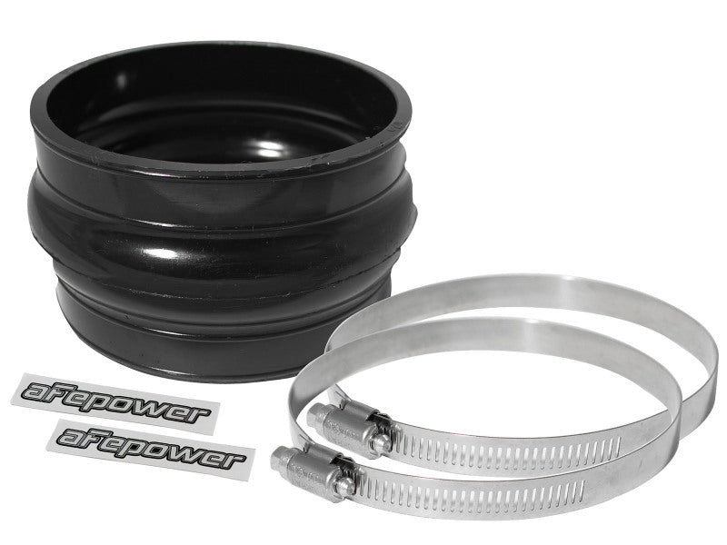 aFe Magnum FORCE Intake Coupling Kit (4-1/2 IN ID x 3 IN L) Straight Coupler w/ Hump - Black Air Intake Components aFe