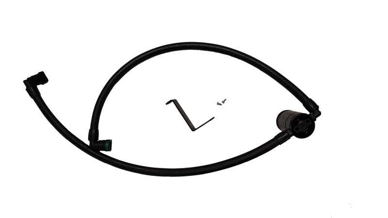 J&L 24-25 Ford Ranger Raptor 3.0L PCV Side Oil Separator - Black Anodized Oil Separators J&L