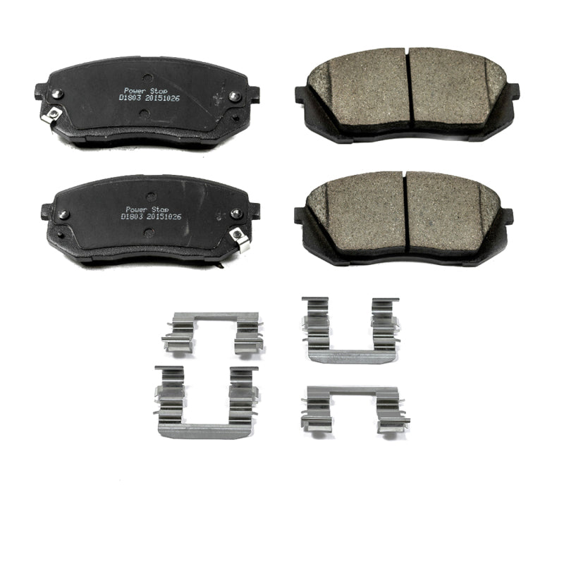 Power Stop 15-16 Hyundai Sonata Front Z17 Evolution Ceramic Brake Pads w/Hardware Brake Pads - OE PowerStop