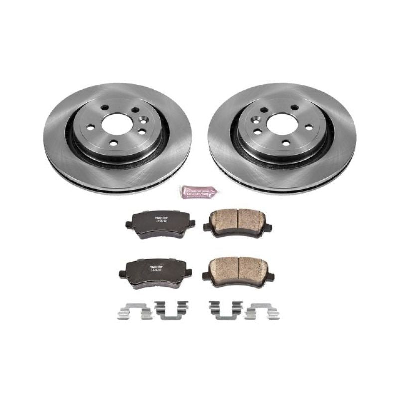 Power Stop 11-18 Volvo S60 Rear Autospecialty Brake Kit Brake Kits - OE PowerStop