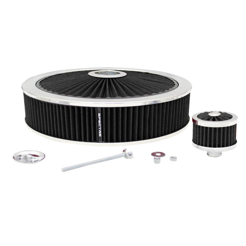 Spectre ExtraFlow Filter Value Pack 14in. x 3in. - Black Air Filters - Universal Fit Spectre