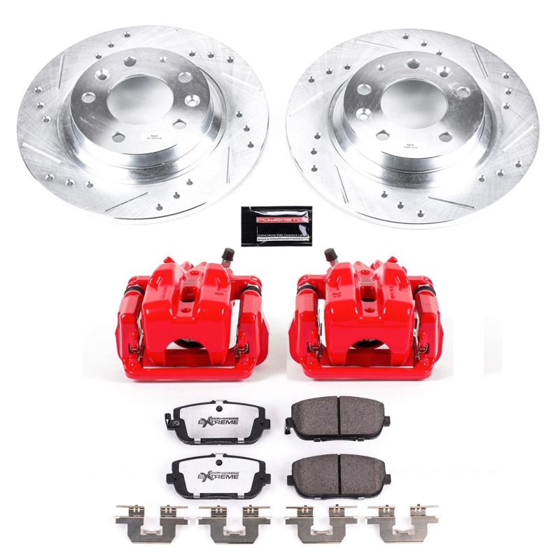 Power Stop 06-15 Mazda MX-5 Miata Rear Z26 Street Warrior Brake Kit w/Calipers Brake Kits - Performance D&S PowerStop