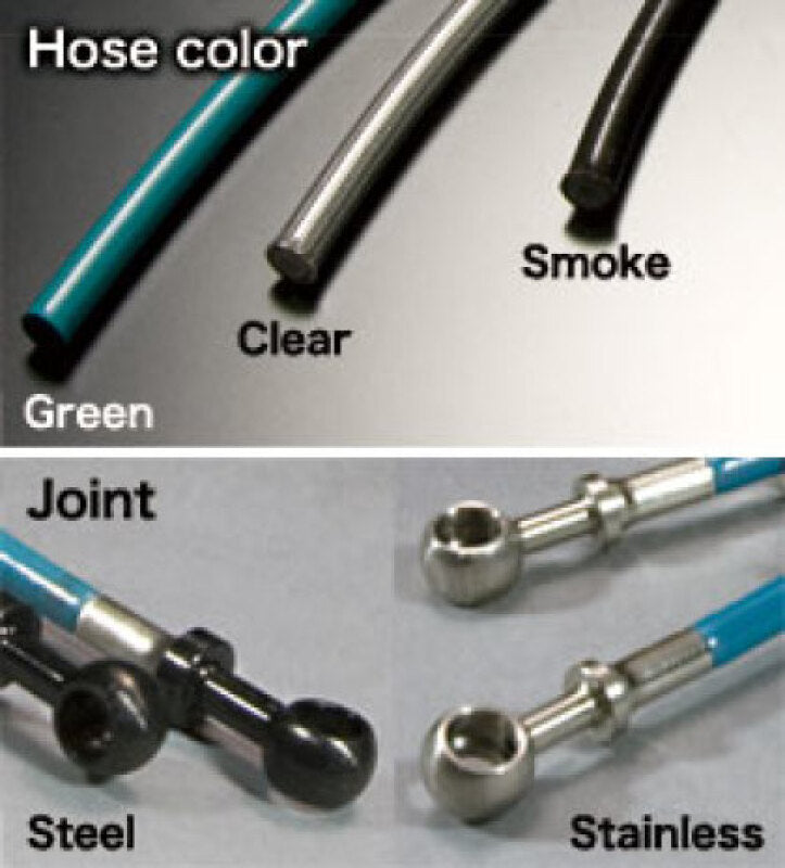 Project Mu Nissan Skyline HNR32 Stainless Steel Green Teflon Brake Lines (Special Order No Cancel) Brake Line Kits Project Mu