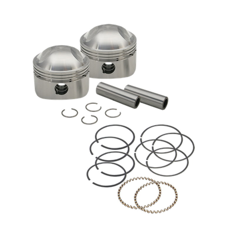 S&S Cycle 36-84 BT 3-7/16in x Up To 4-3/4in Stroke HC Piston Set - .070in Piston Sets - Powersports S&S Cycle
