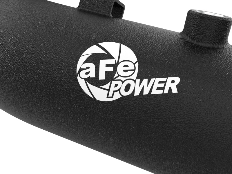 aFe 23-24 Ford F250/F350 Super Duty V8-6.7L BladeRunner 3 In. Aluminum Hot Charge Pipe- BLK Intercoolers aFe