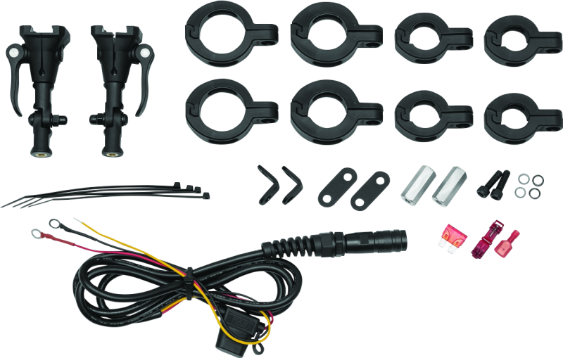 Kuryakyn Mount Kit For Wanderbar For 7/8in-1-1/2in Bars Wiring Harnesses Kuryakyn