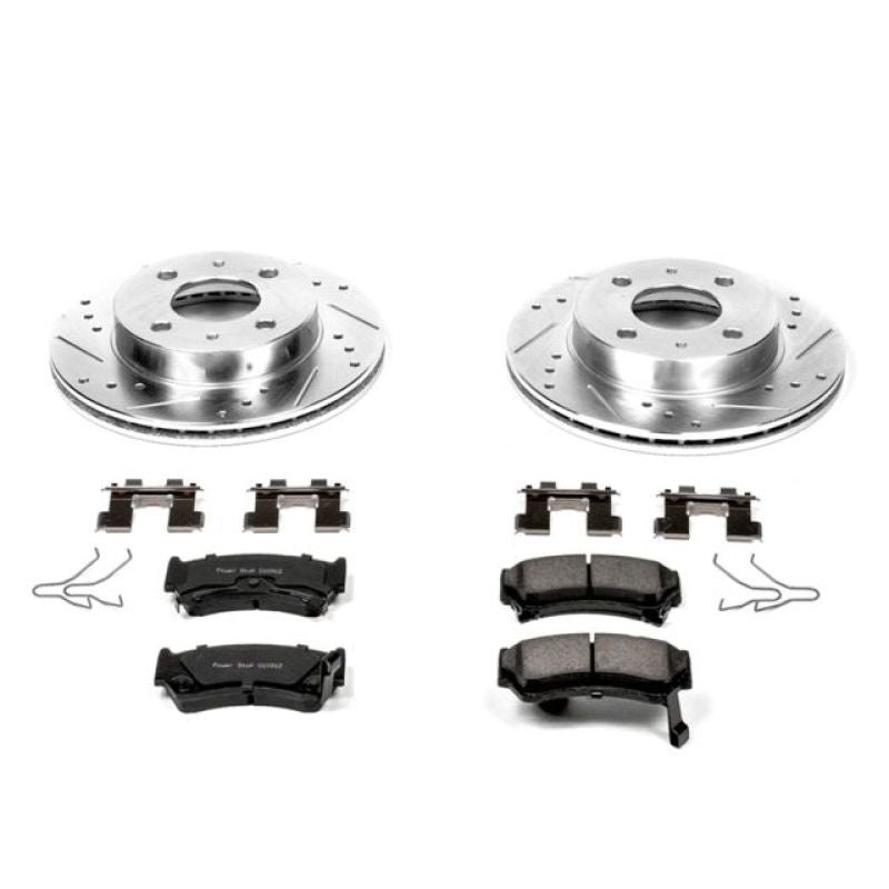 Power Stop 95-98 Nissan 200SX Front Z23 Evolution Sport Brake Kit Brake Kits - Performance D&S PowerStop