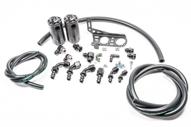 Radium Engineering Dual Catch Can Kit Gallardo LP Fluid Lock Oil Catch Cans Radium Engineering