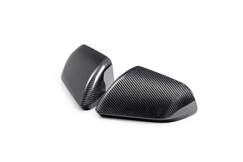 Ford Racing 24-25 Mustang (w/o Turn Signals) Carbon Fiber Mirror Skull Caps - Gloss Spoilers Ford Racing