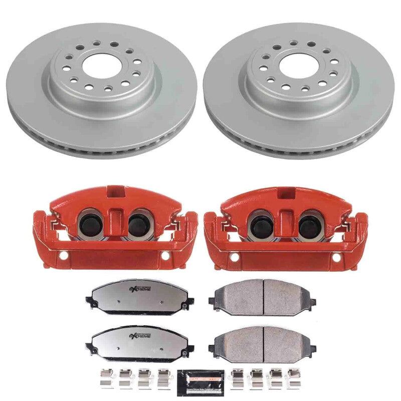 Power Stop 19-24 Ram 1500 Front Z36 Coated Kit w/Powder Coated Calipers Brake Kits - Performance D&S PowerStop