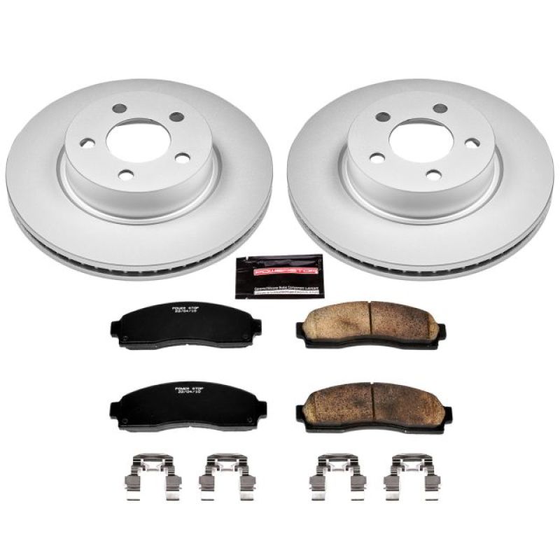 Power Stop 01-03 Ford Explorer Sport Front Z17 Evolution Geomet Coated Brake Kit Brake Kits - Performance Blank PowerStop