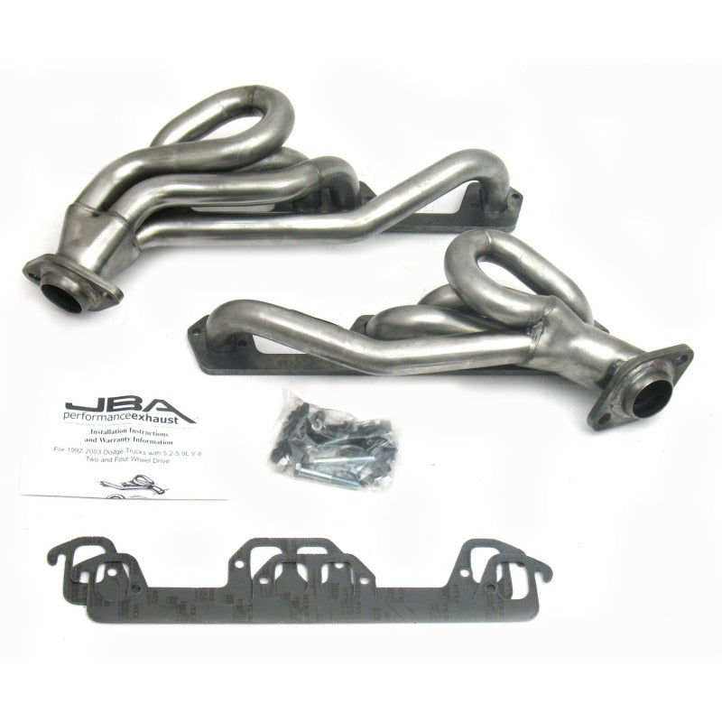 JBA 96-03 Dodge Truck 5.2L/5.9L Magnum 1-1/2in Primary Raw 409SS Cat4Ward Header Headers & Manifolds JBA