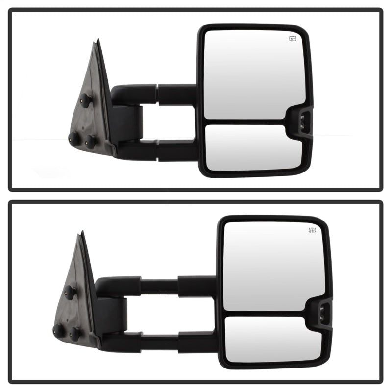 xTune Chevy Silverado 03-06 G2 Heated Amber LED Signal Telescoping Mirrors MIR-CS03S-G2-PWH-AM-SET Side Mirrors SPYDER