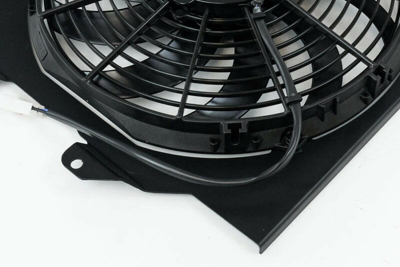 CSF 92-00 Honda Civic All-Aluminum Fan Shroud w/12in SPAL Fan - Black Finish Radiators CSF