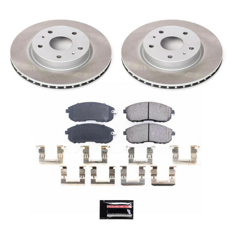 Power Stop 07-13 Suzuki SX4 Front Semi-Coated Rotor Kit Brake Kits - Performance Blank PowerStop