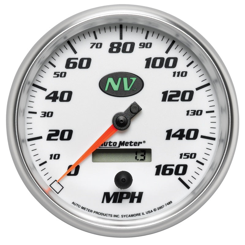 AutoMeter Gauge Speedometer 5in. 160MPH Elec. Programmable NV Gauges AutoMeter
