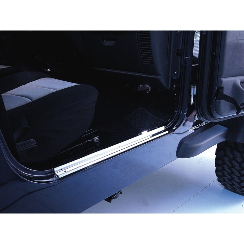 Rugged Ridge 97-06 Jeep Wrangler TJ Stainless Steel Door Entry Guards Door Panels Rugged Ridge
