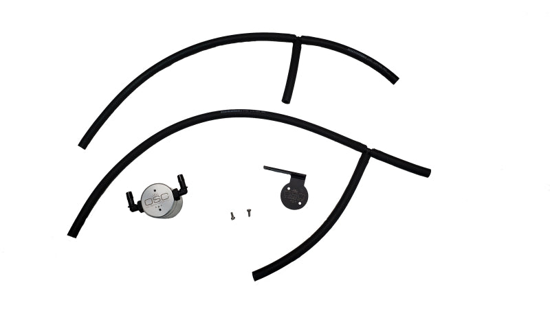 J&amp;L 17-24 Nissan Armada / 14-24 Infiniti QX80 5.6L Driver Side Oil Separator 3.0 - Clear Anodize Oil Separators J&L