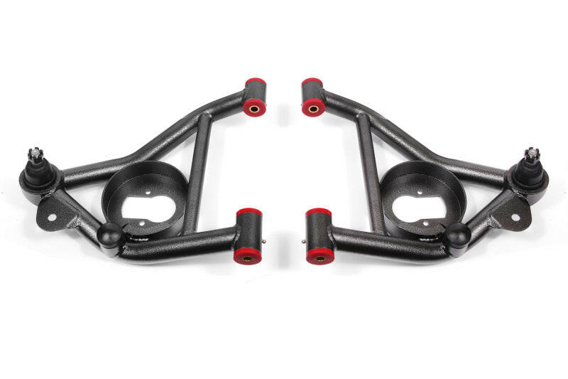 BMR 78-87 G-Body Non-Adj. Lower A-Arms (Polyurethane) - Black Hammertone Control Arms BMR Suspension