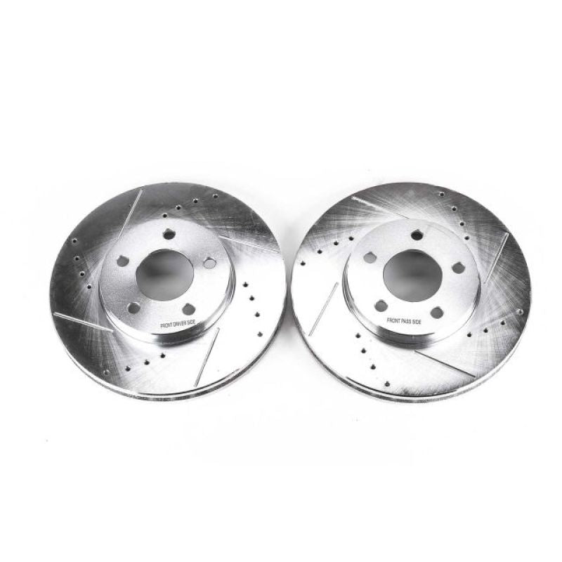 Power Stop 02-06 Buick Rendezvous Front Evolution Drilled & Slotted Rotors - Pair Brake Rotors - Slot & Drilled PowerStop