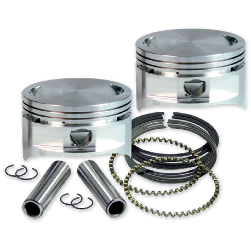 S&S Cycle 84-99 BT 4in x 4-1/2in Piston Set - Standard Piston Sets - Powersports S&S Cycle