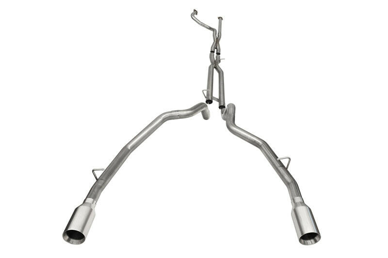 Corsa 2021-2024 Dodge Ram TRX Crew Cab Baja Catback Exhaust Dual Rear Satin Tip Catback CORSA Performance