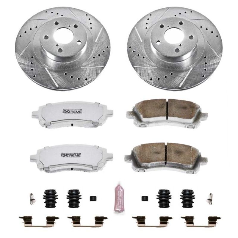 Power Stop 02-03 Subaru Impreza Front Z26 Street Warrior Brake Kit Brake Kits - Performance D&S PowerStop